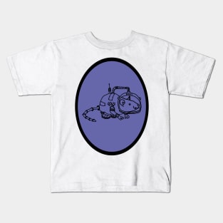 Space Rat Sci Fi Astronaut Oval Kids T-Shirt